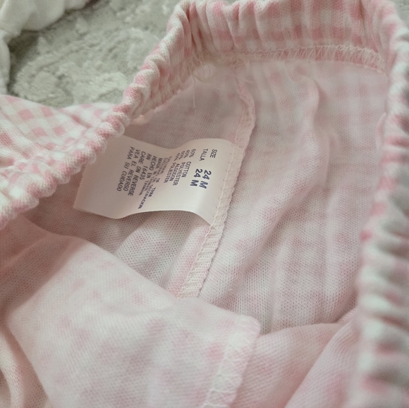 Vintage 1990s Pink and White Gingham Plaid 2 Piece Outfit Set NWT - Picture 8 of 8